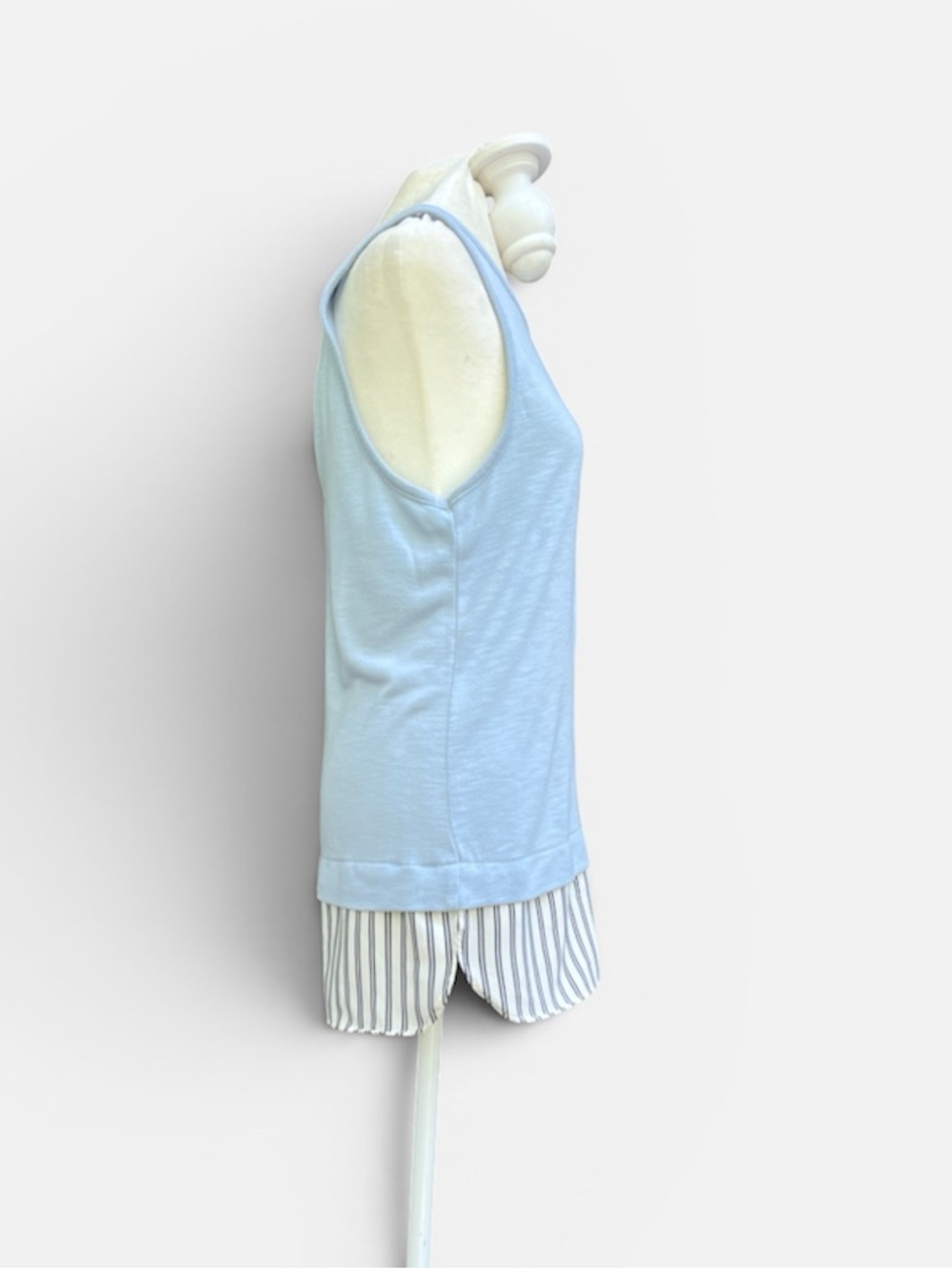 J. Crew Sleeveless Layered Detail Tank in Blue Size Small - Picture 3 of 7